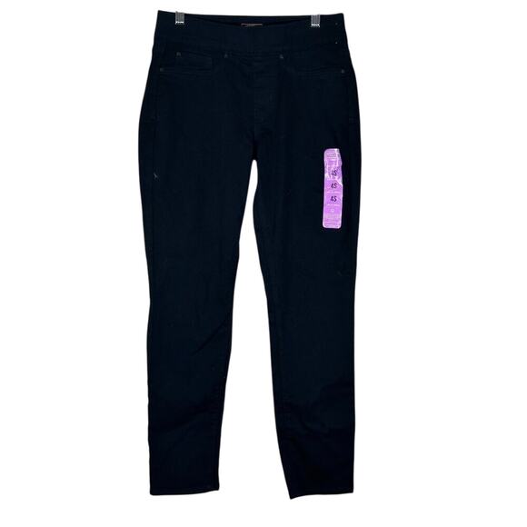 NWT Levis Shaping Pull On Skinny Pants Womens 4 Black Stretch Comfort Minimalist - Picture 1 of 6